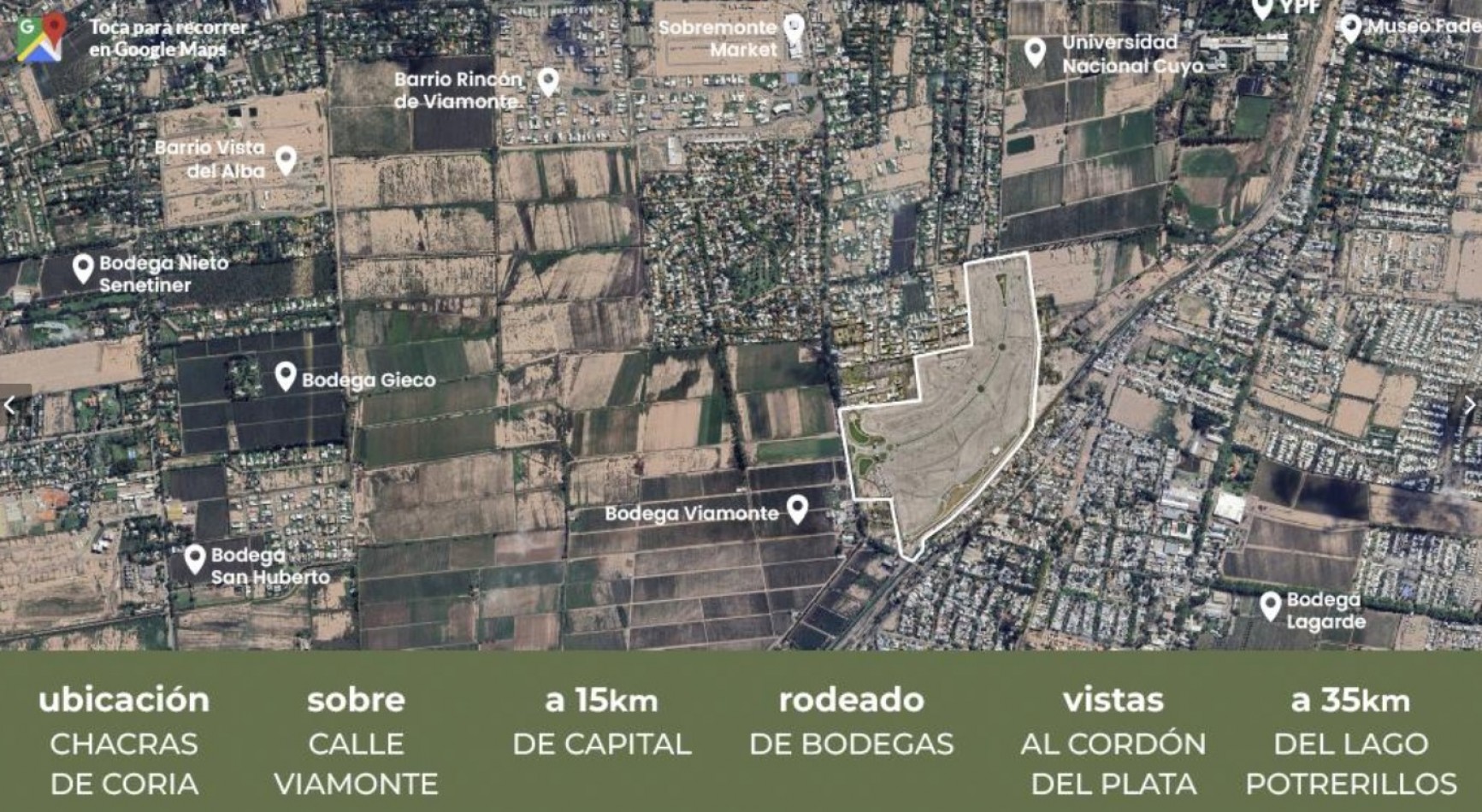 INMOESTATE VENDE LOTE EN BARRIO PRIVADO QVATTRO VIAMONTE, CHACRAS DE CORIA, MENDOZA