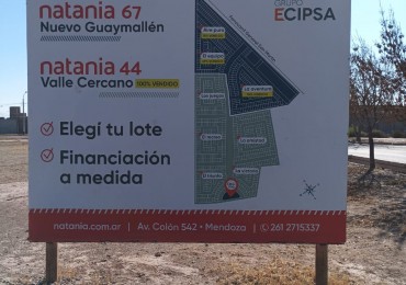 INMOESTATE VENDE LOTE EN BUENA NUEVA, GUAYMALLEN, MENDOZA